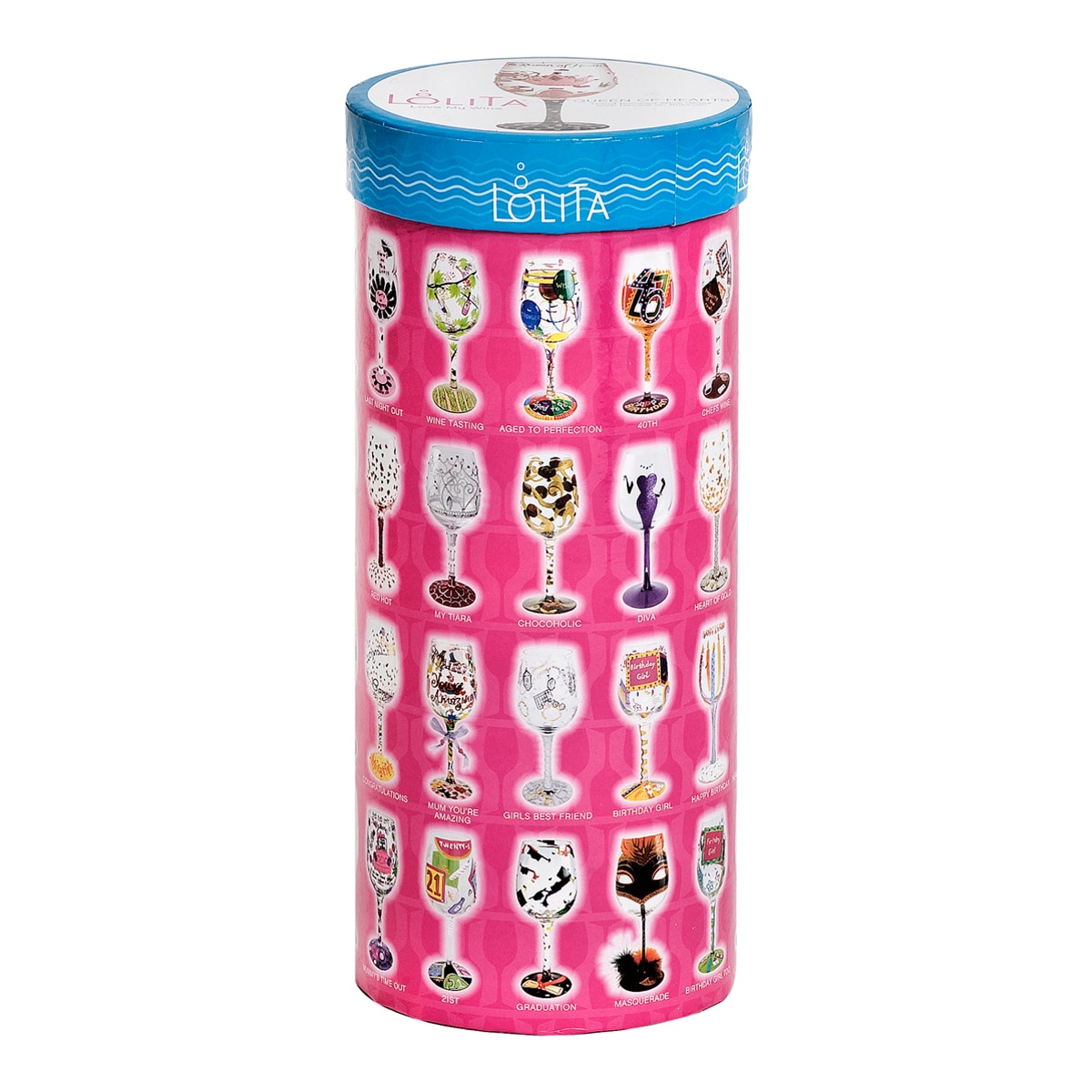 Copo de vinho Lolita Birthday Girl Multicolor-2