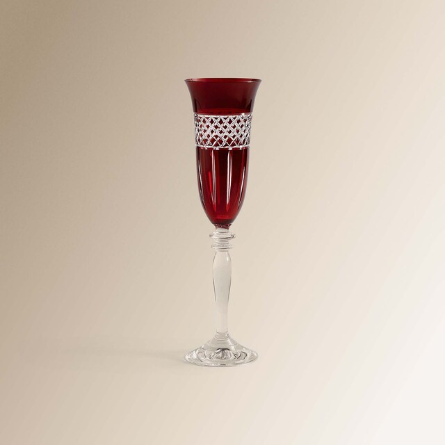 Imagem 0 de Copo de champanhe de cristal talhado Chambord