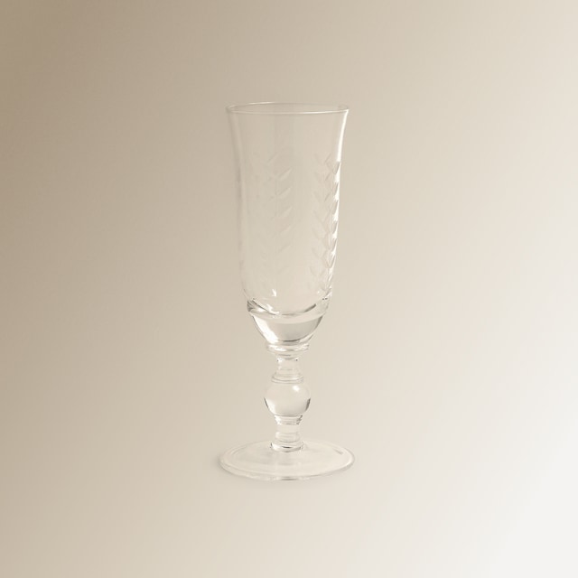 Imagem 0 de Copo de Champanhe de Cristal Talhado à Mão Constanza