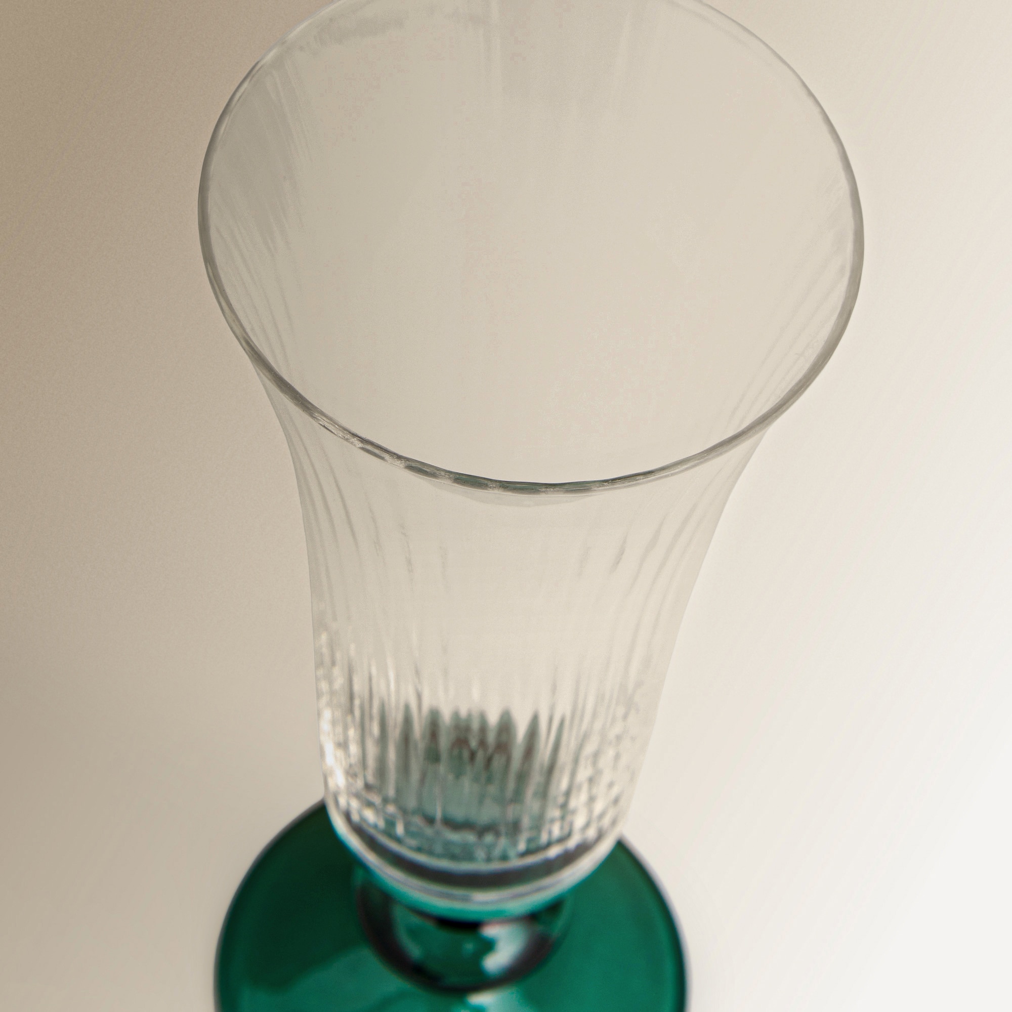 Copo de Champanhe de Cristal Trieste Verde-3