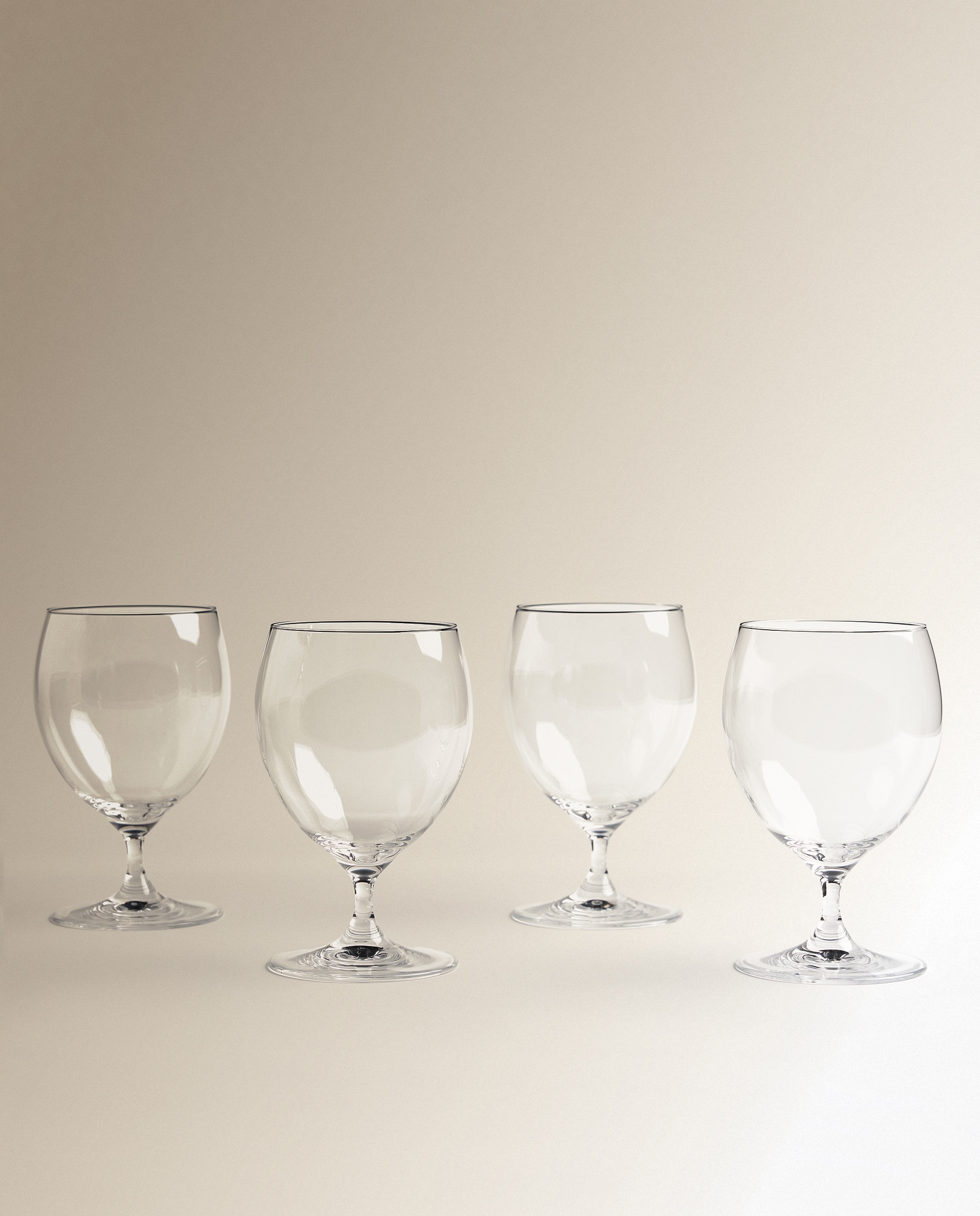 Conjunto de 4 Copos Baixos de Cerveja Transparente-2