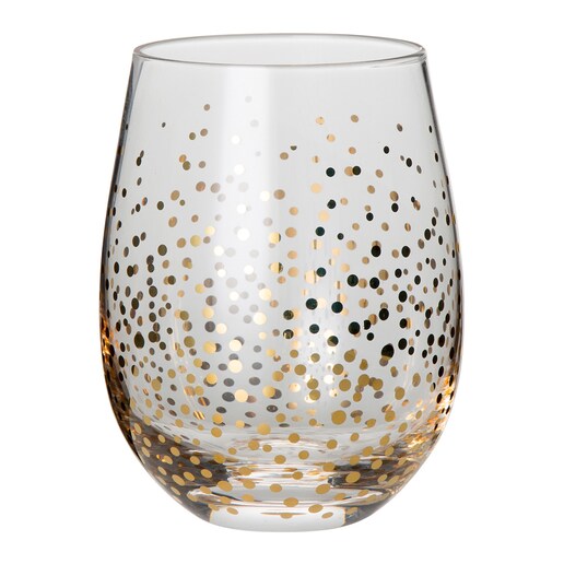 Vaso de agua Dots Gold El Corte Inglés