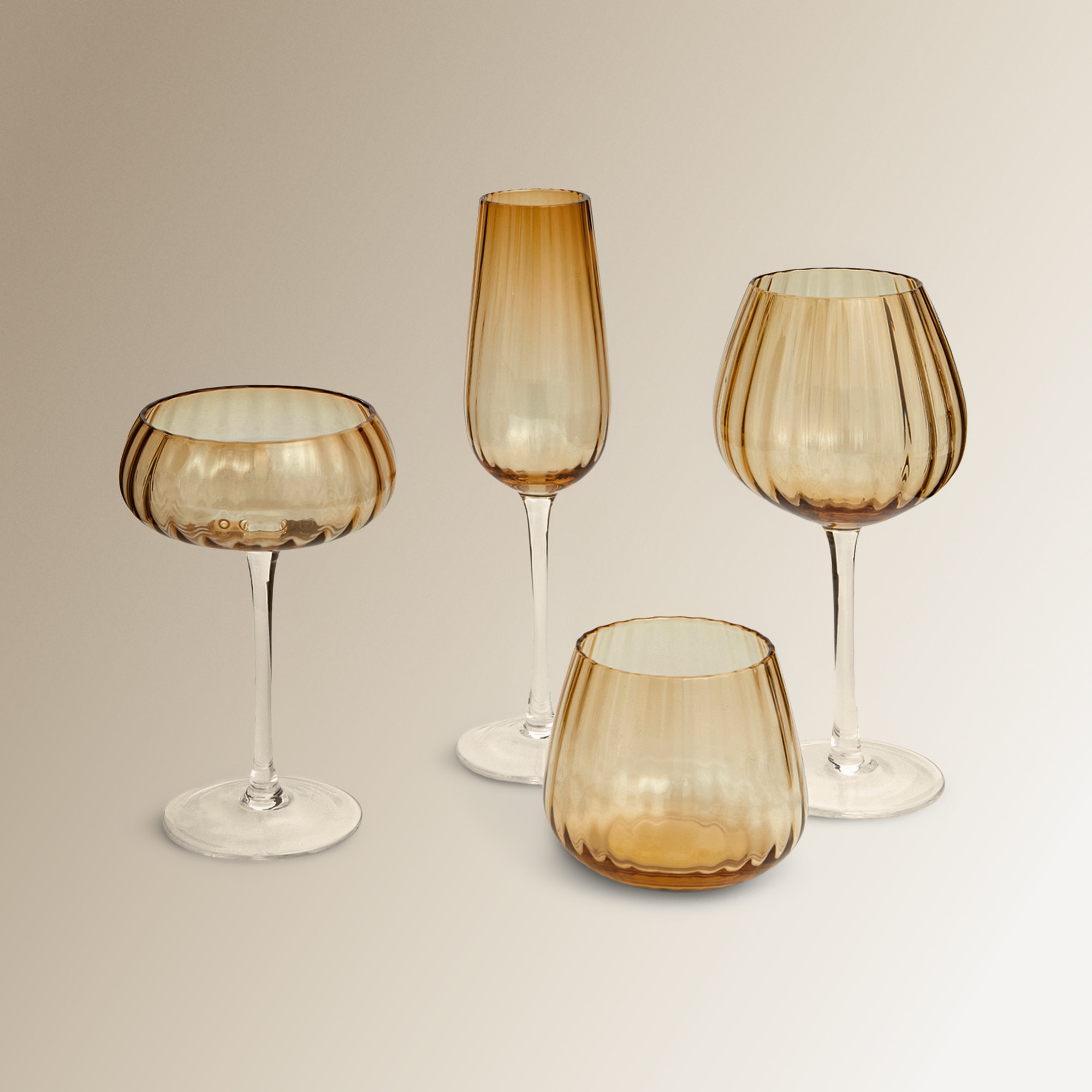 Copo de Água Tulip Castanho-4