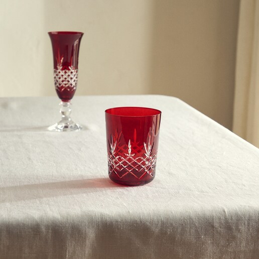 Vaso de agua de cristal tallado Innsbruck