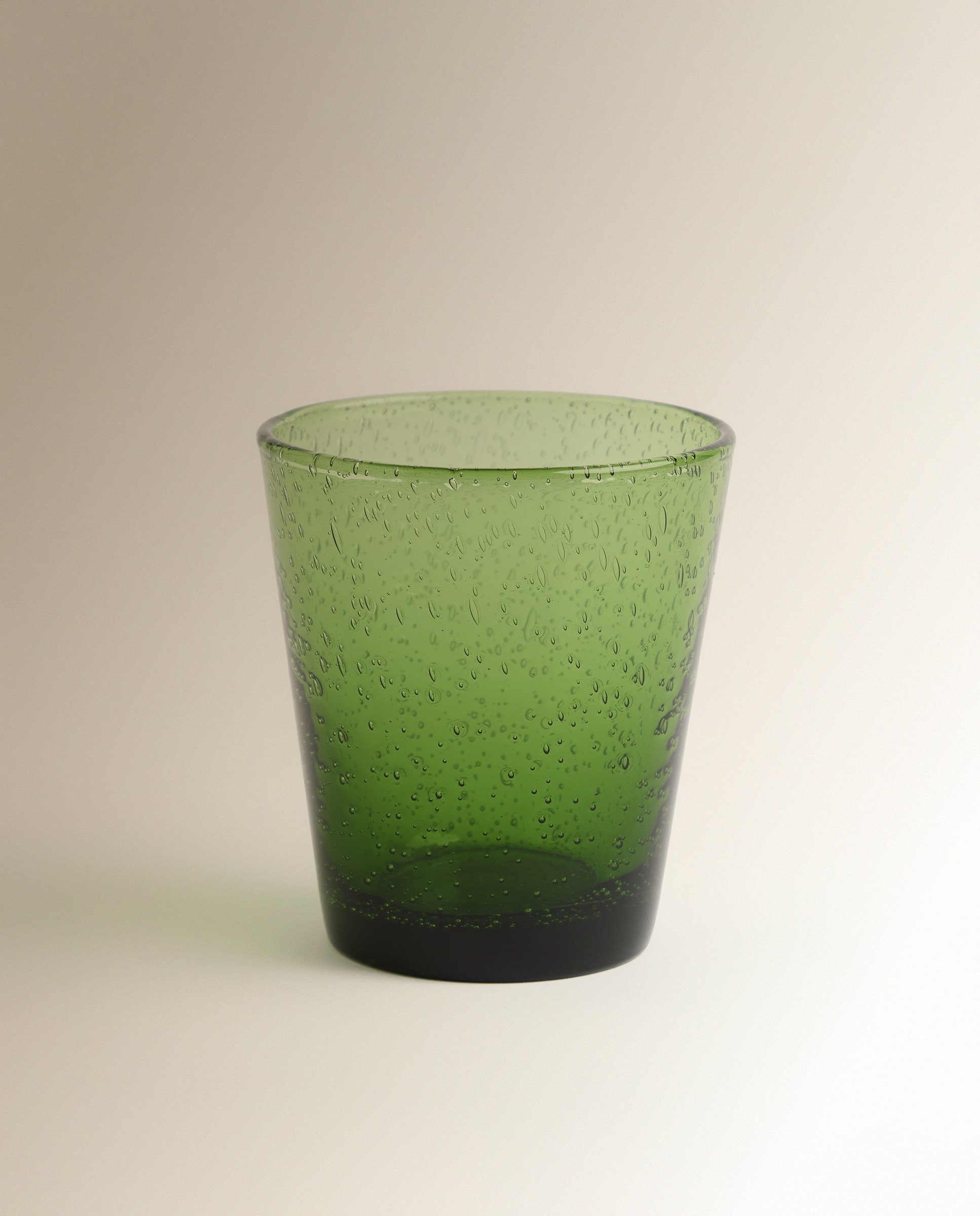 Vaso de agua de vidrio cónico Niza - Verde Verde-2
