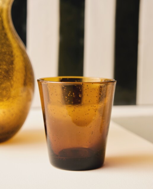 Vaso de agua de vidrio cónico Niza