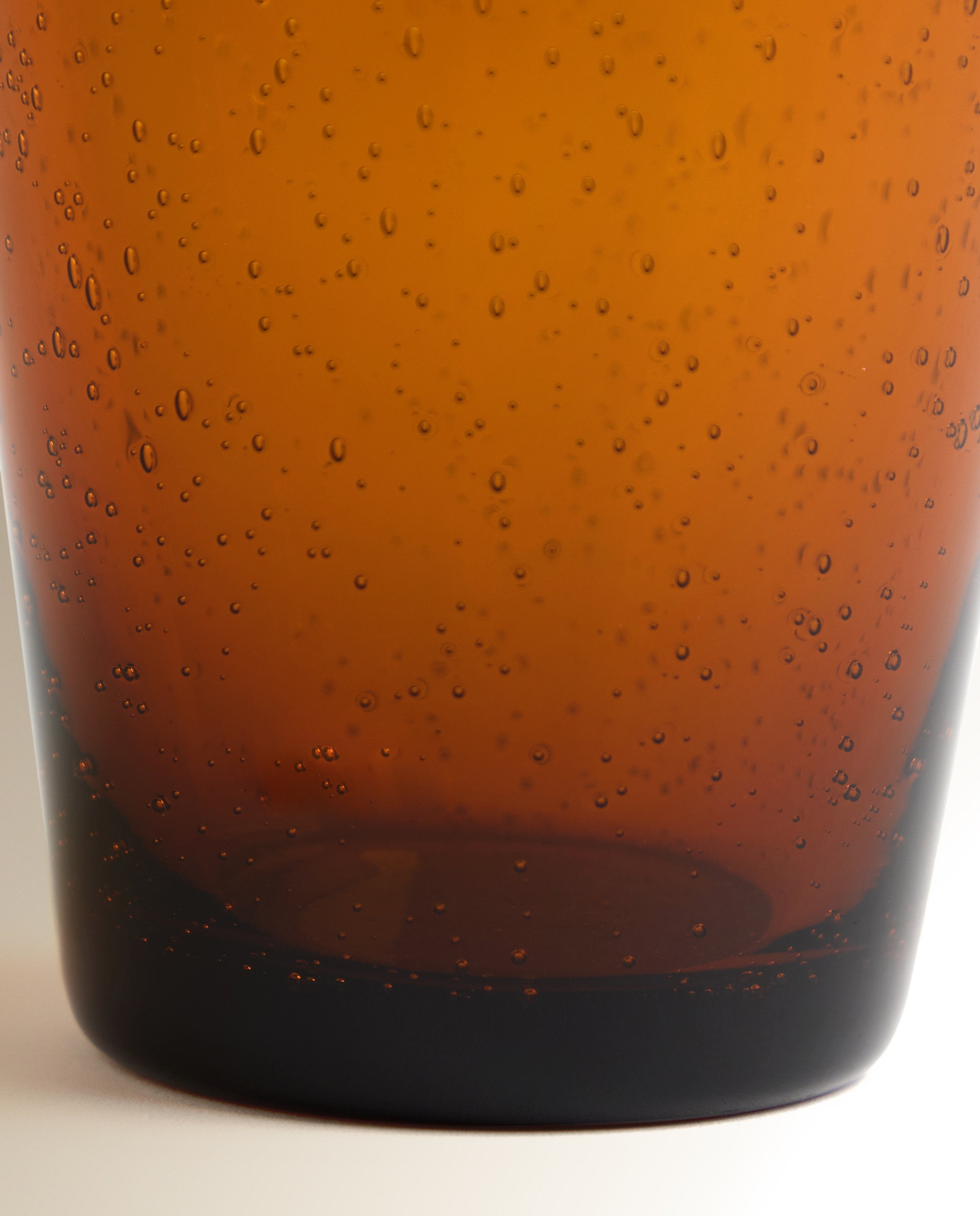 Copo de Água de Vidro Cónico Niza Âmbar-4