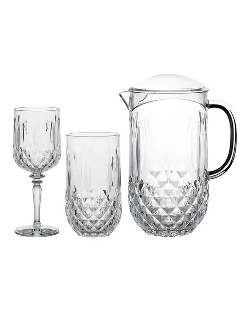 Serviço de cristal por peças acrílico Clara 1
