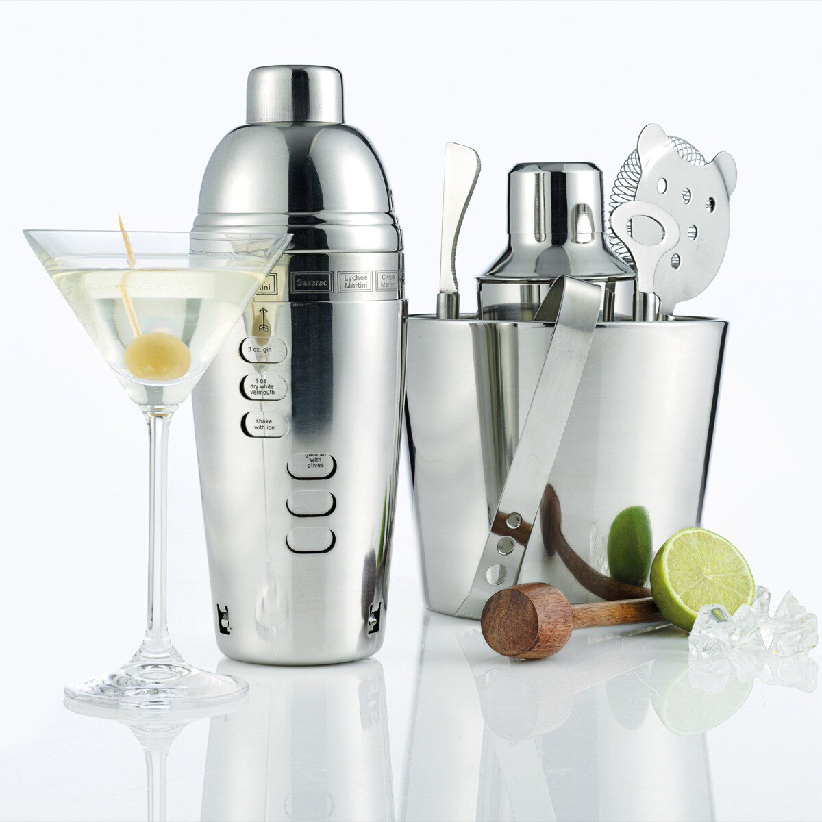 Shaker com receitas Chicago El Corte Inglés Aço-3