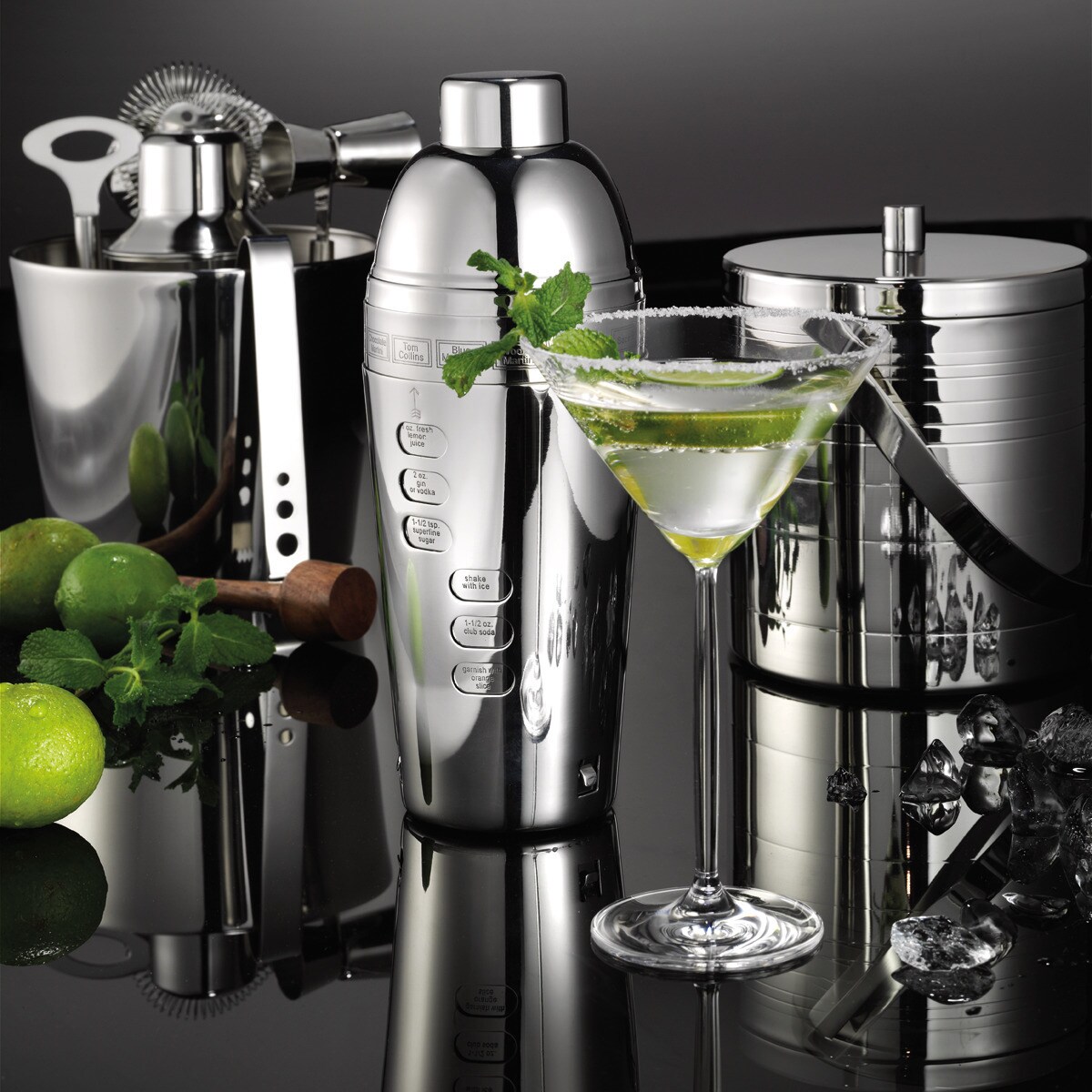 Shaker com receitas Chicago El Corte Inglés Aço-4
