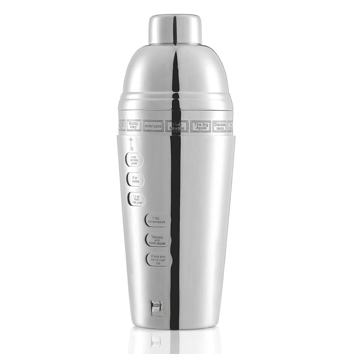 Shaker com receitas Chicago El Corte Inglés Aço-7