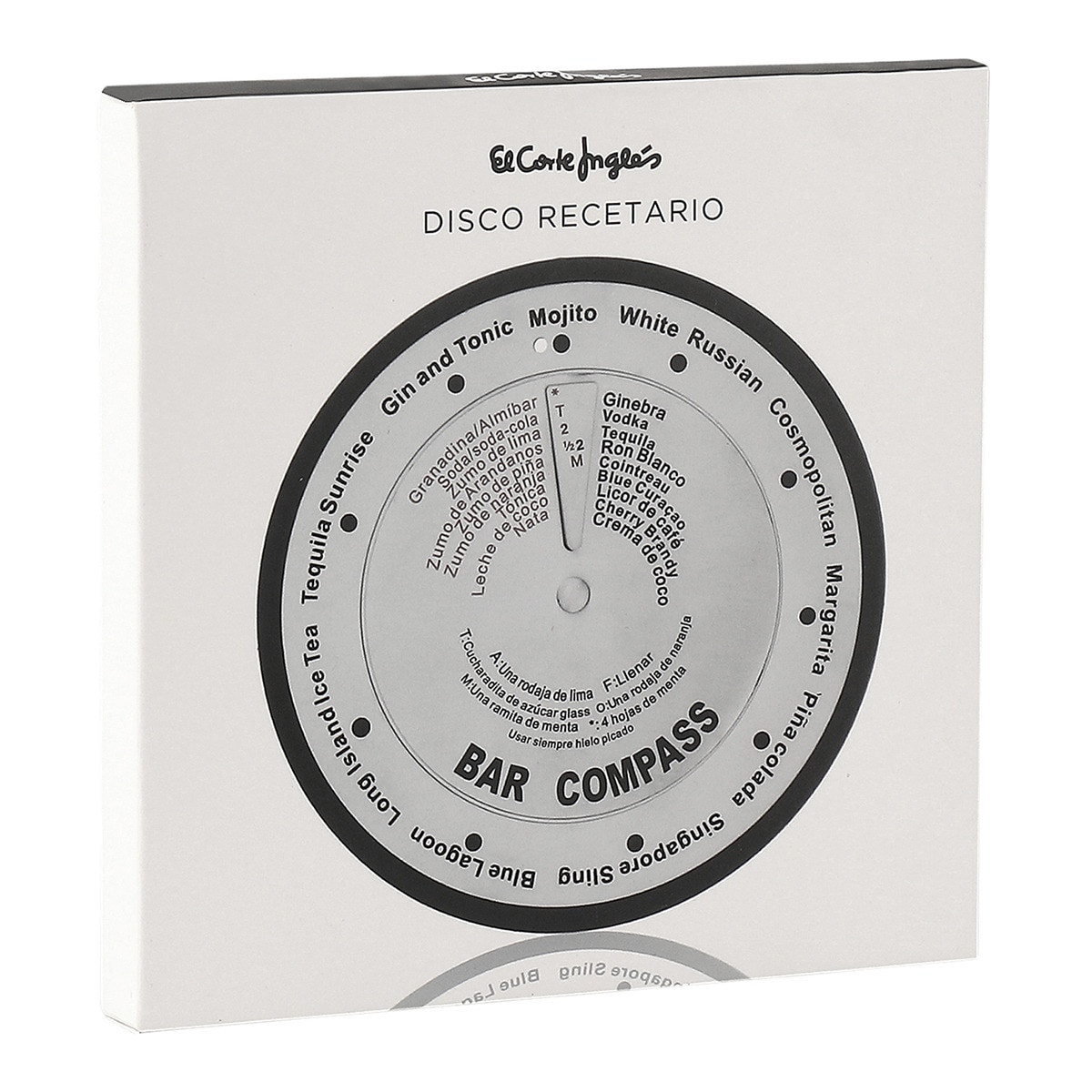 Disco recetario para cocktails Manhattan El Corte Inglés Acero-3