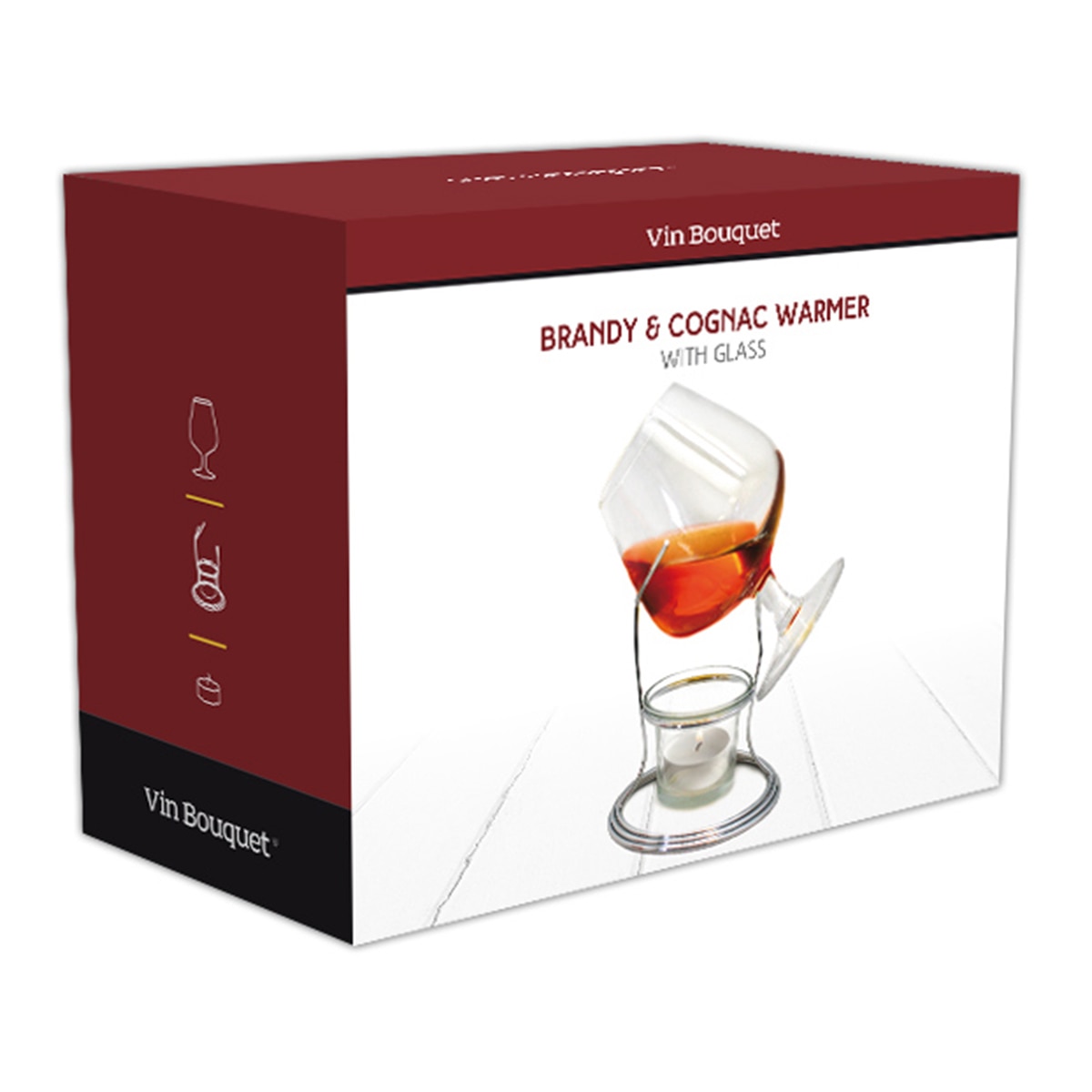 Aquecedor de Copos de Brandy e Conhaque Find It Transparente-3