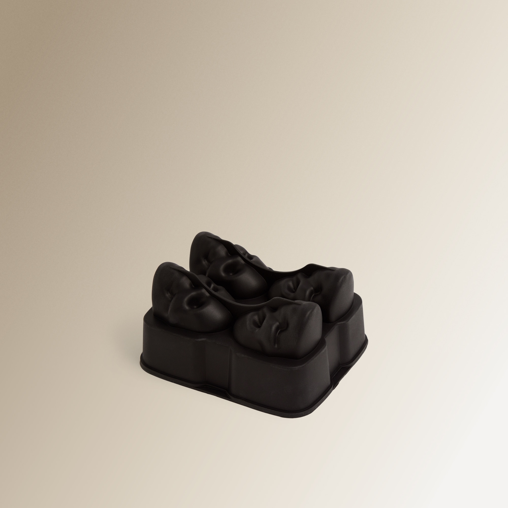 Moldes de Gelo Caveiras Manhattan Preto-2