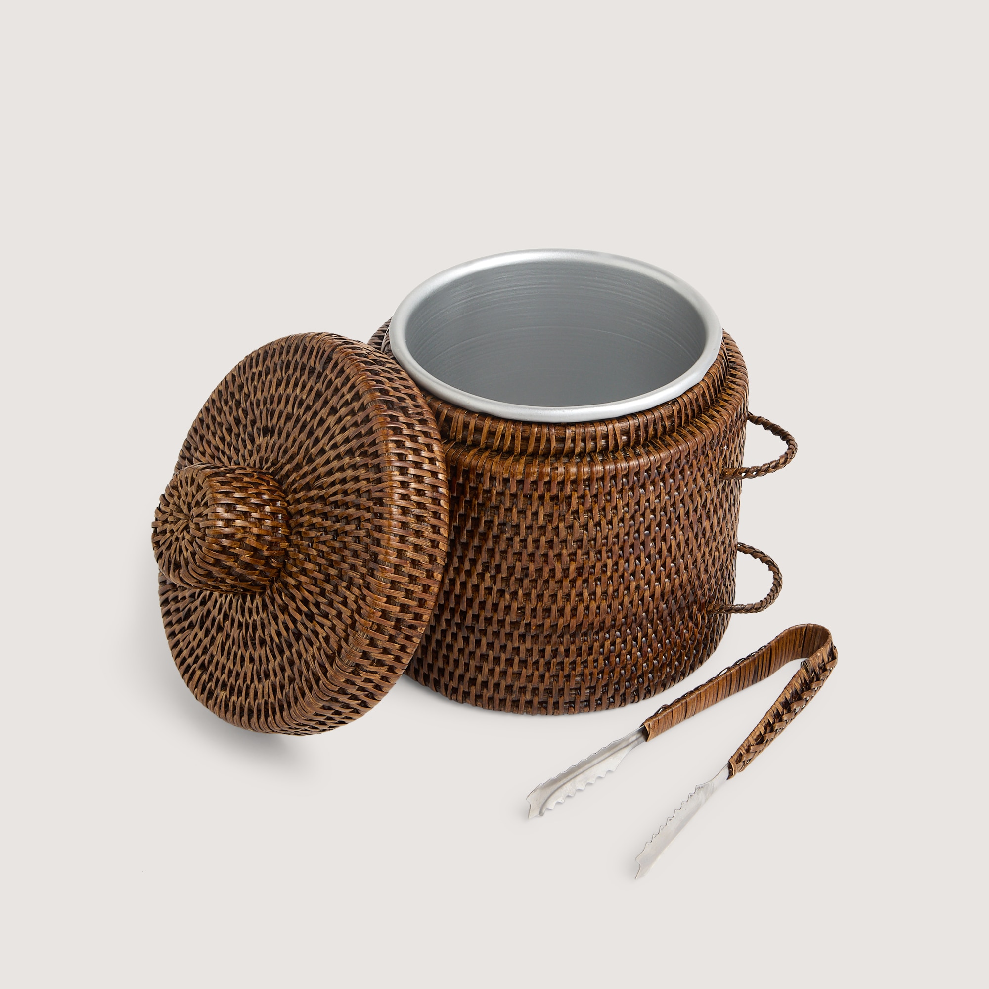 Balde de Gelo Rattan Castanho-2