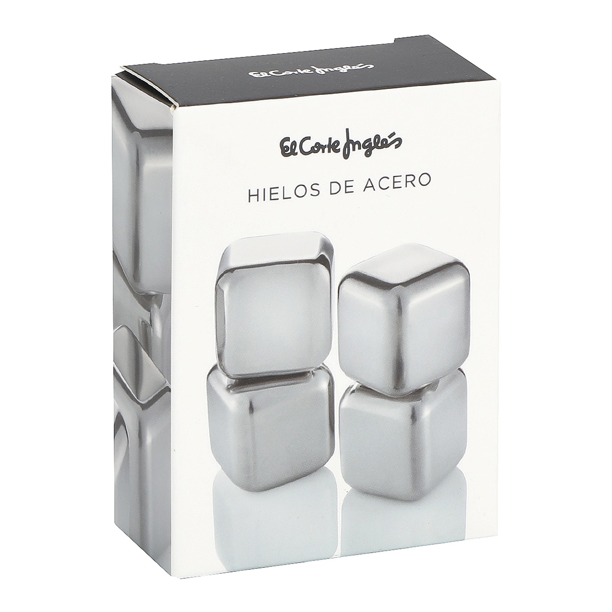 Set de 4 hielos de acero Manhattan El Corte Inglés Acero-4
