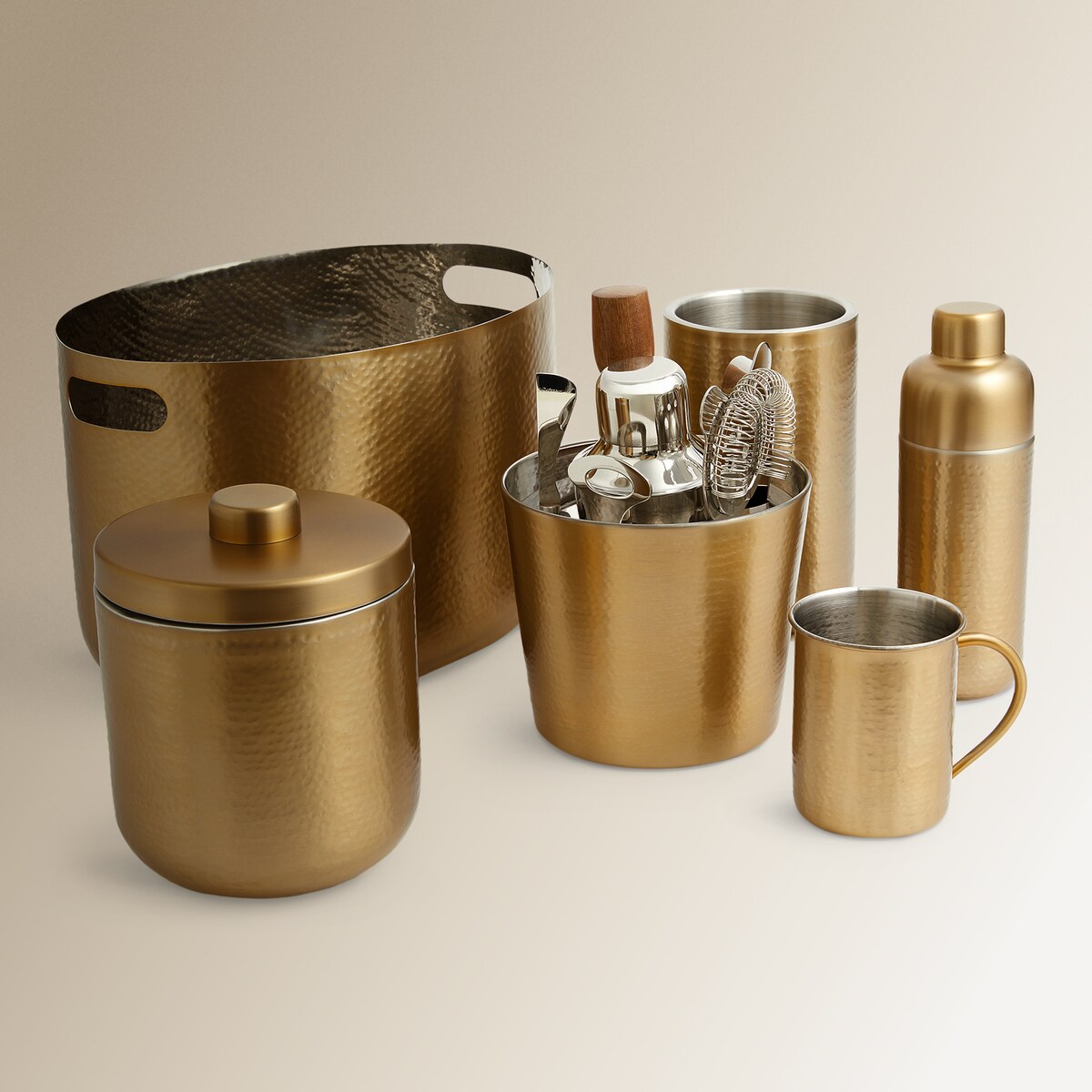 Balde para Champanhe Lincoln Dourado-3