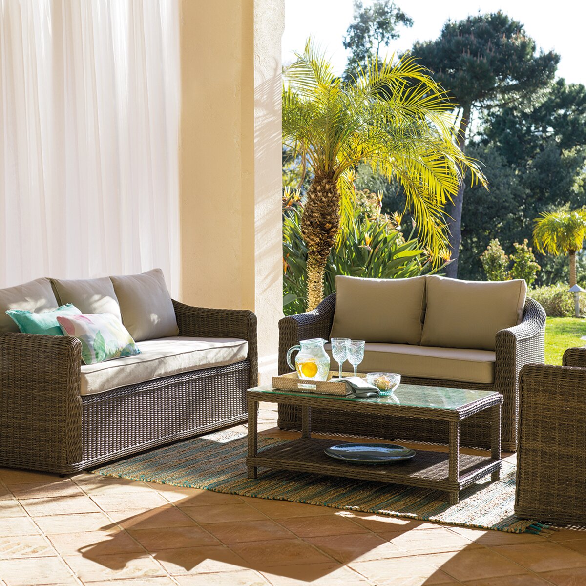 Copo de acrílico Pearl El Corte Inglés Água-marinha-2