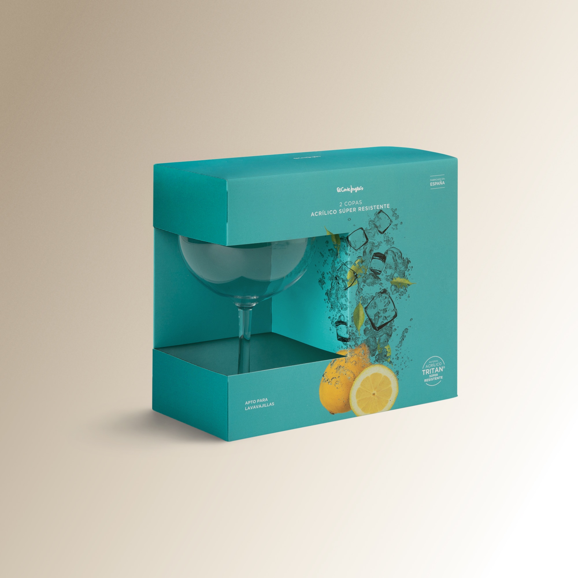 Jogo de 2 copos Gin Tonic Mónaco Transparente-4