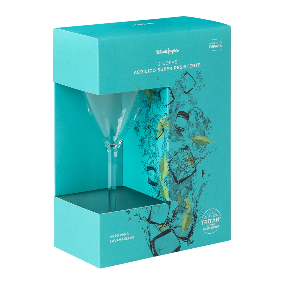 Conjunto de 2 copos de cava Mónaco Transparente-3