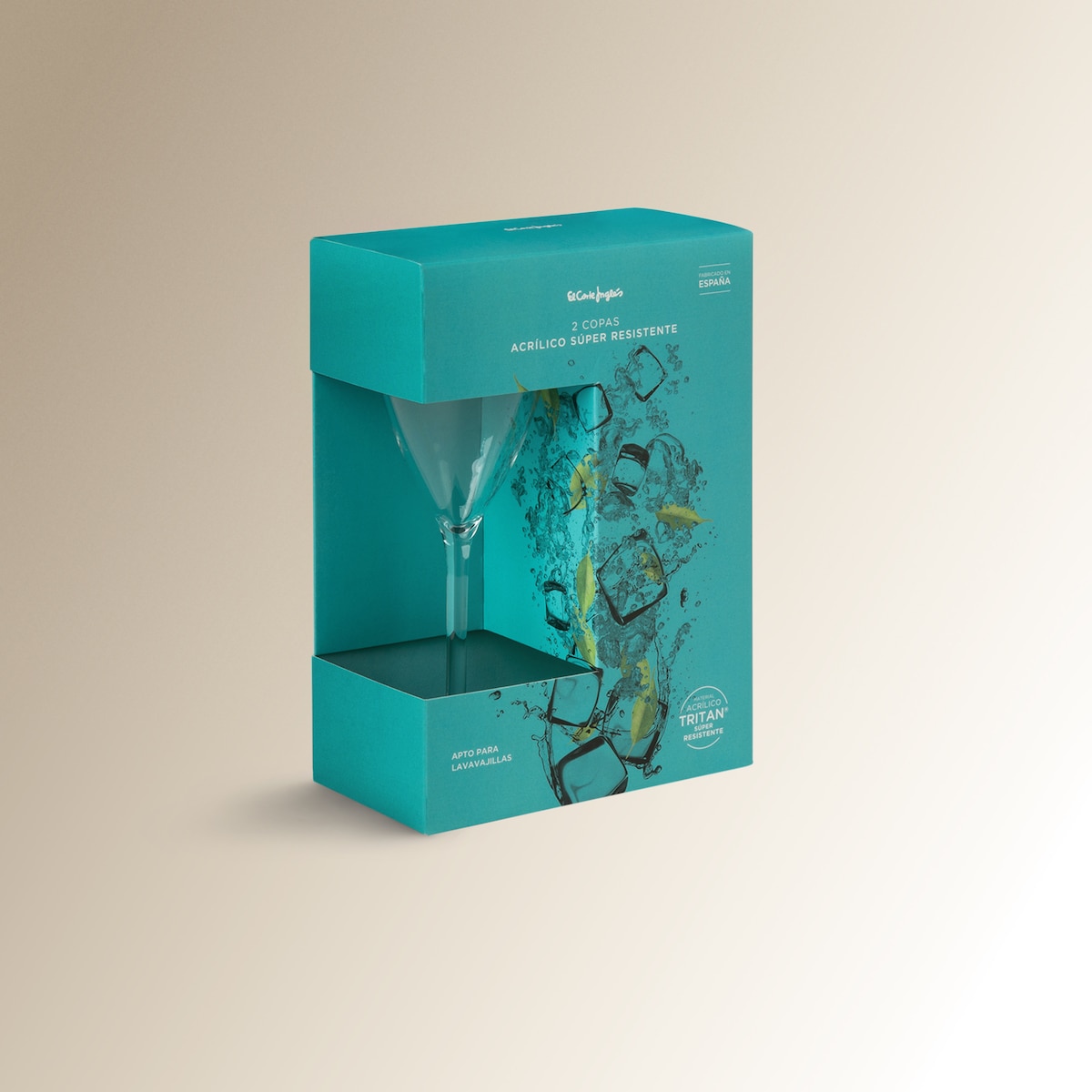 Conjunto de 2 copos de cava Mónaco Transparente-4