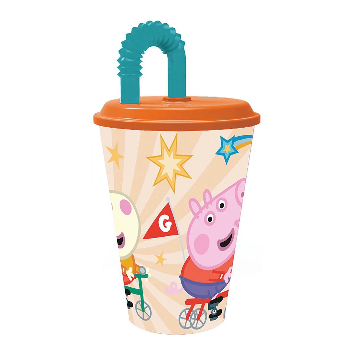 Imagen 0 de Vaso con pajita Peppa Pig
