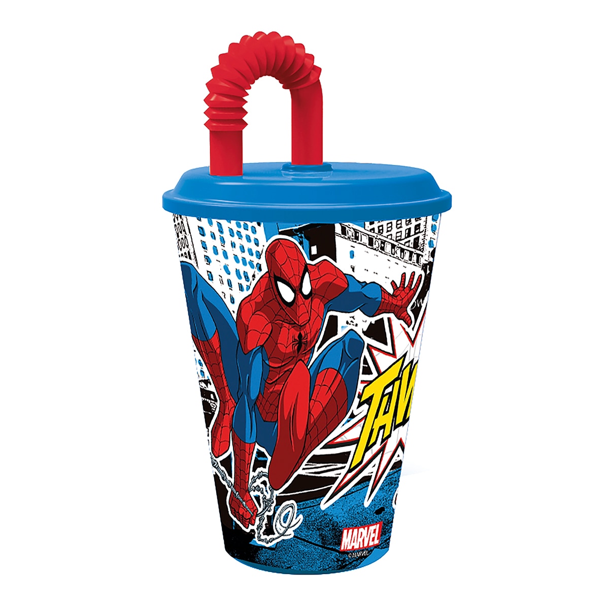 Imagen 0 de Vaso con pajita Spiderman Disney - Lic
