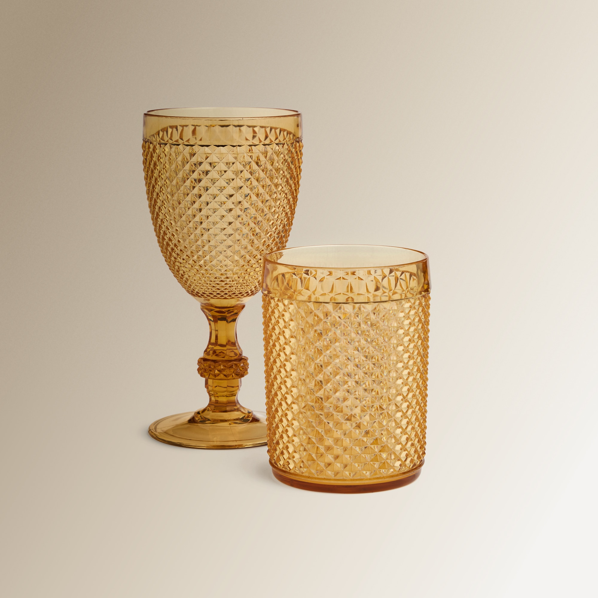 Copo Taça de acrílico Picas El Corte Inglés Âmbar-5