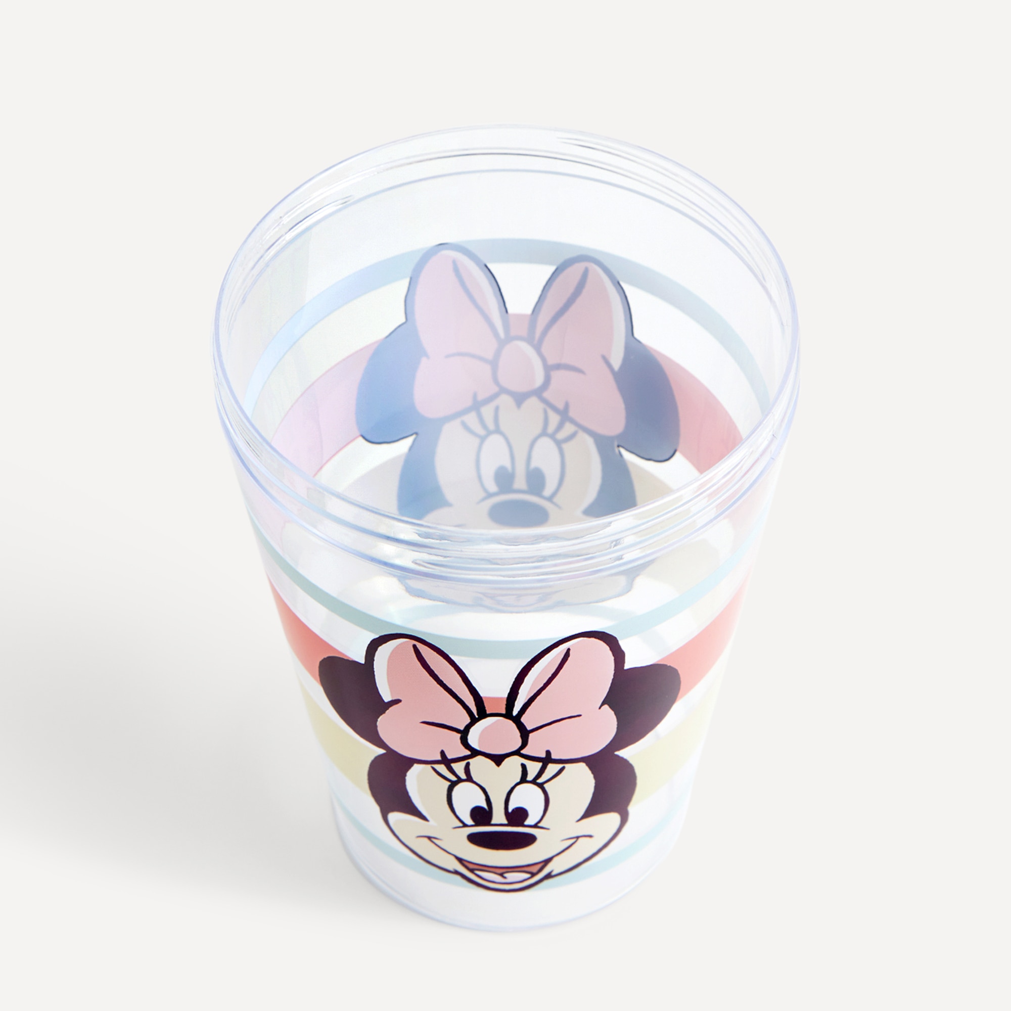 Vaso con pajita Cozy Minnie Disney Transparente-3