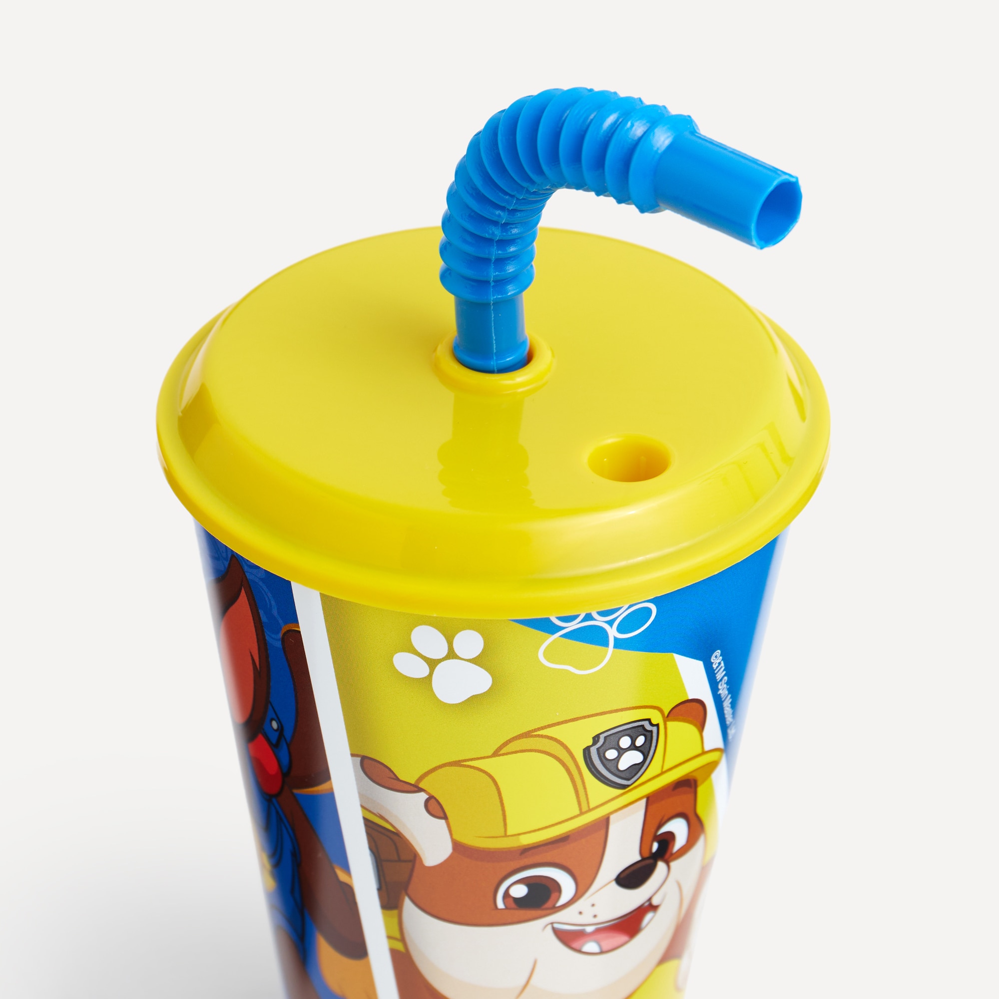 Vaso con caña 430 ml Paw Patrol Azul-2