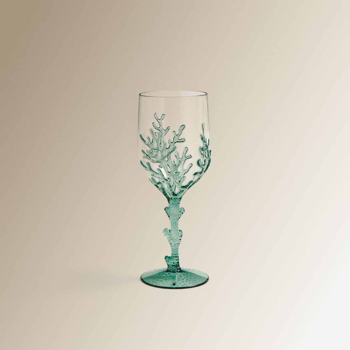 Copo de Vinho Acrílico Coral Água-marinha-1