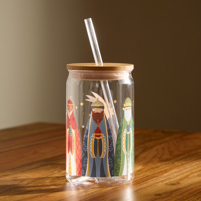 Imagen 0 de Jarra con pajita Reyes Magos Navidad