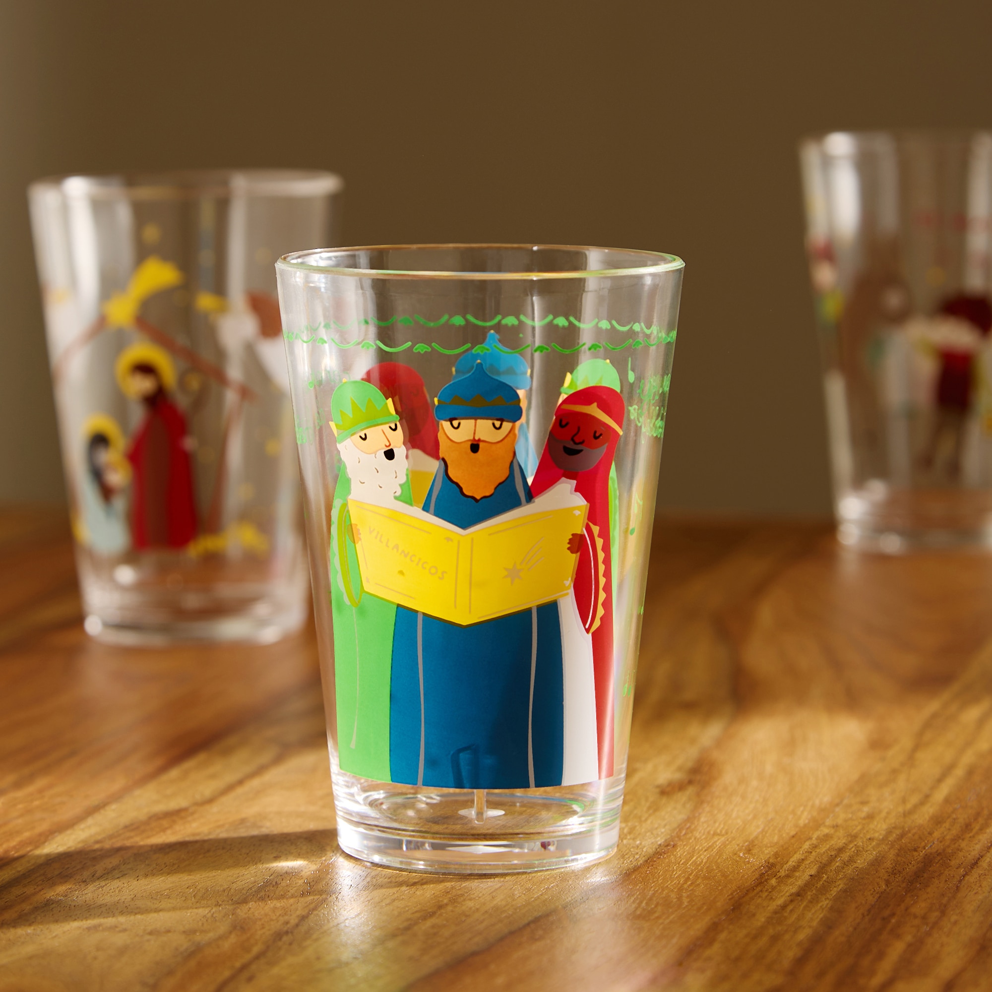 Imagen 0 de Vaso acrílico Reyes Magos Navidad