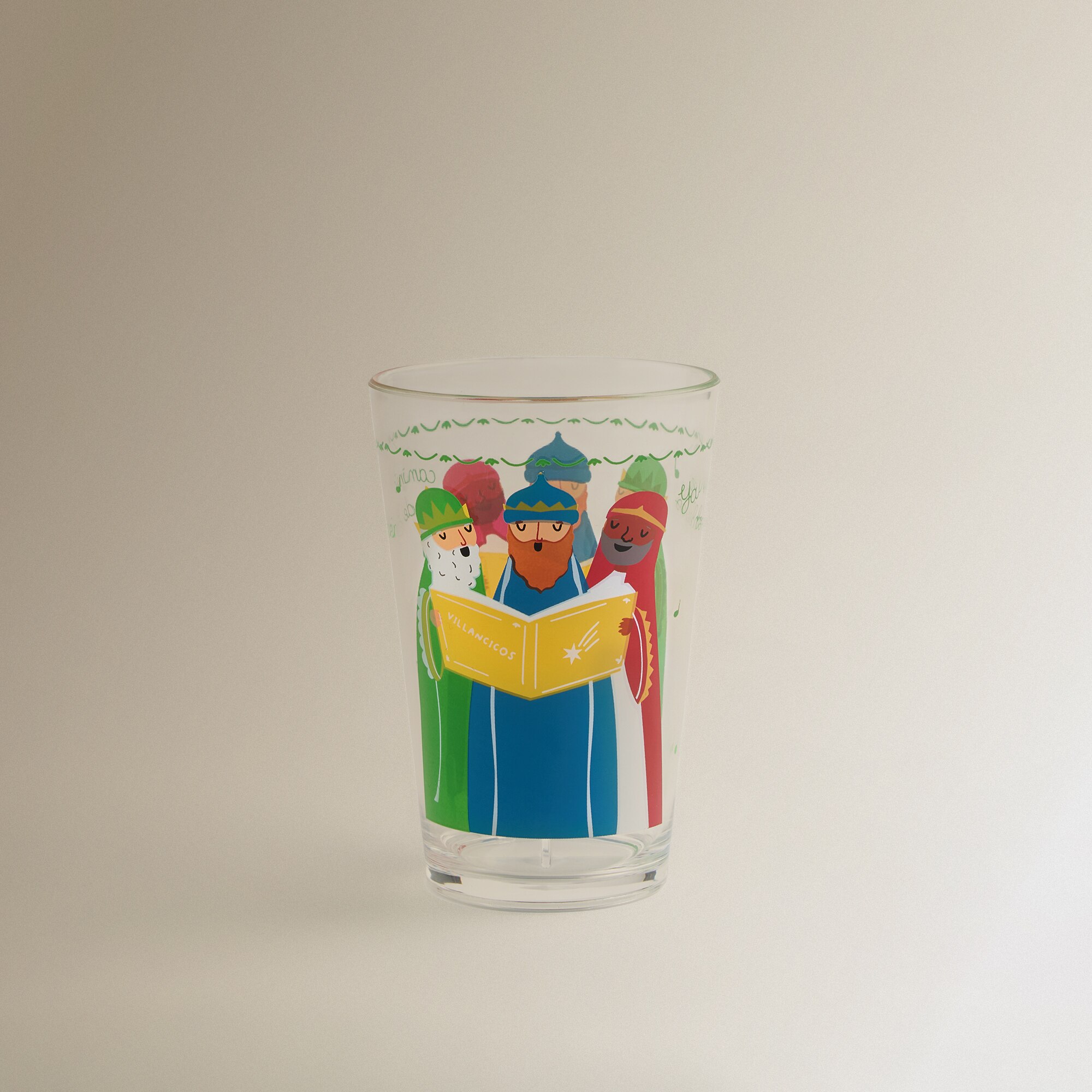 Vaso acrílico Reyes Magos Navidad Multicolor-2
