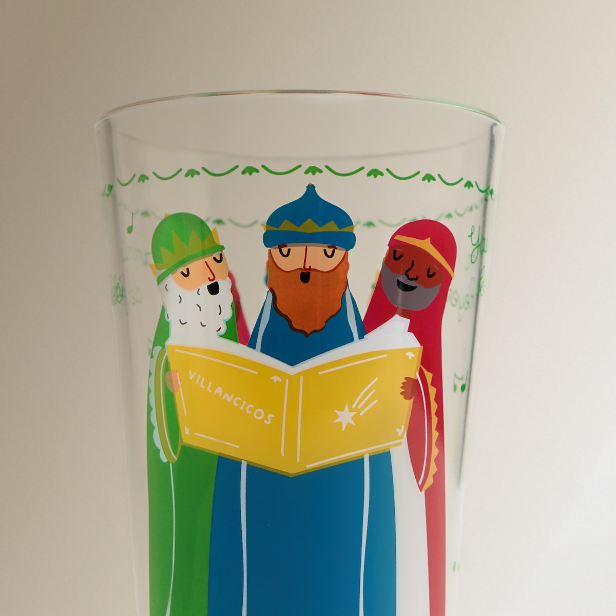 Vaso acrílico Reyes Magos Navidad Multicolor-4