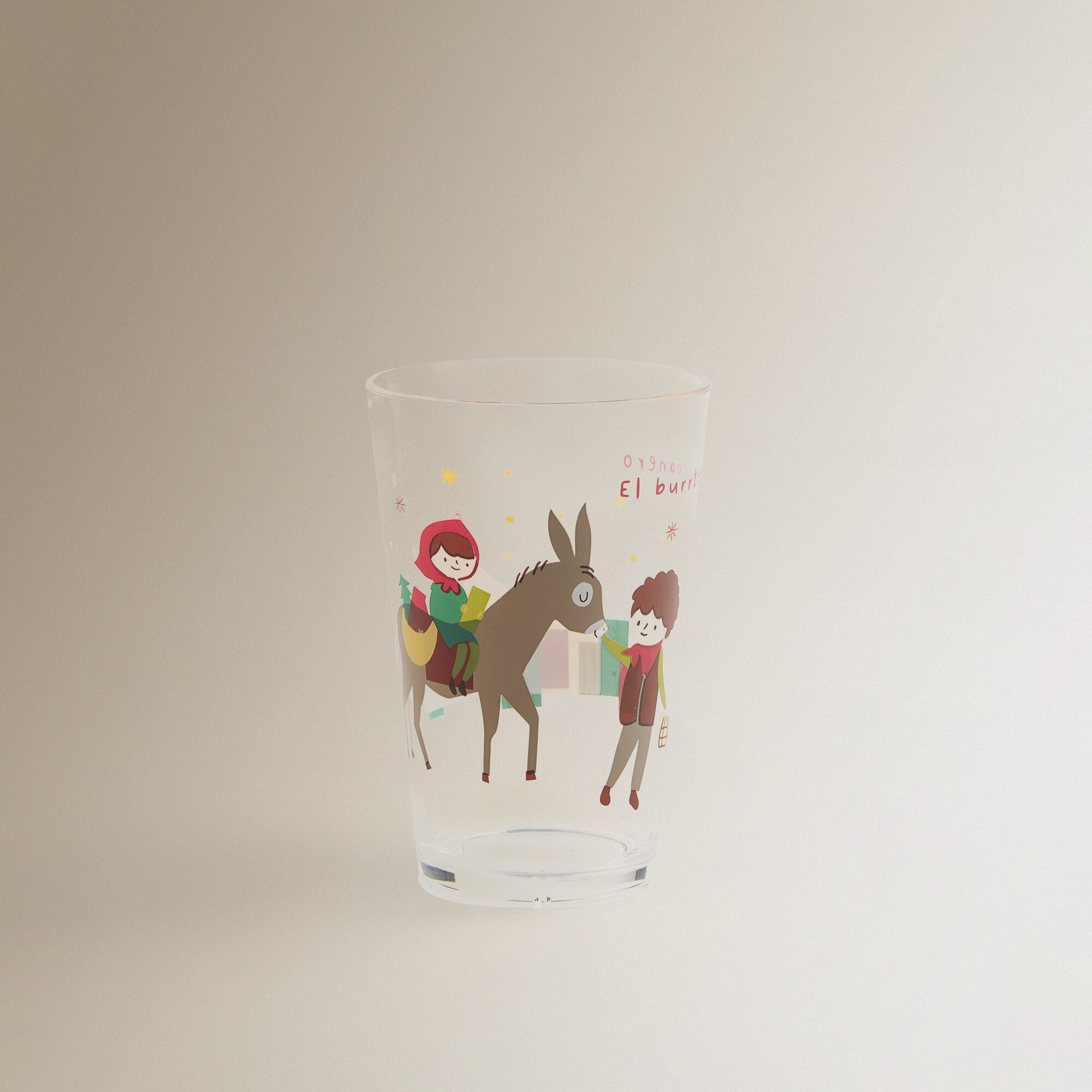 Vaso acrílico Burrito Navidad Multicolor-2