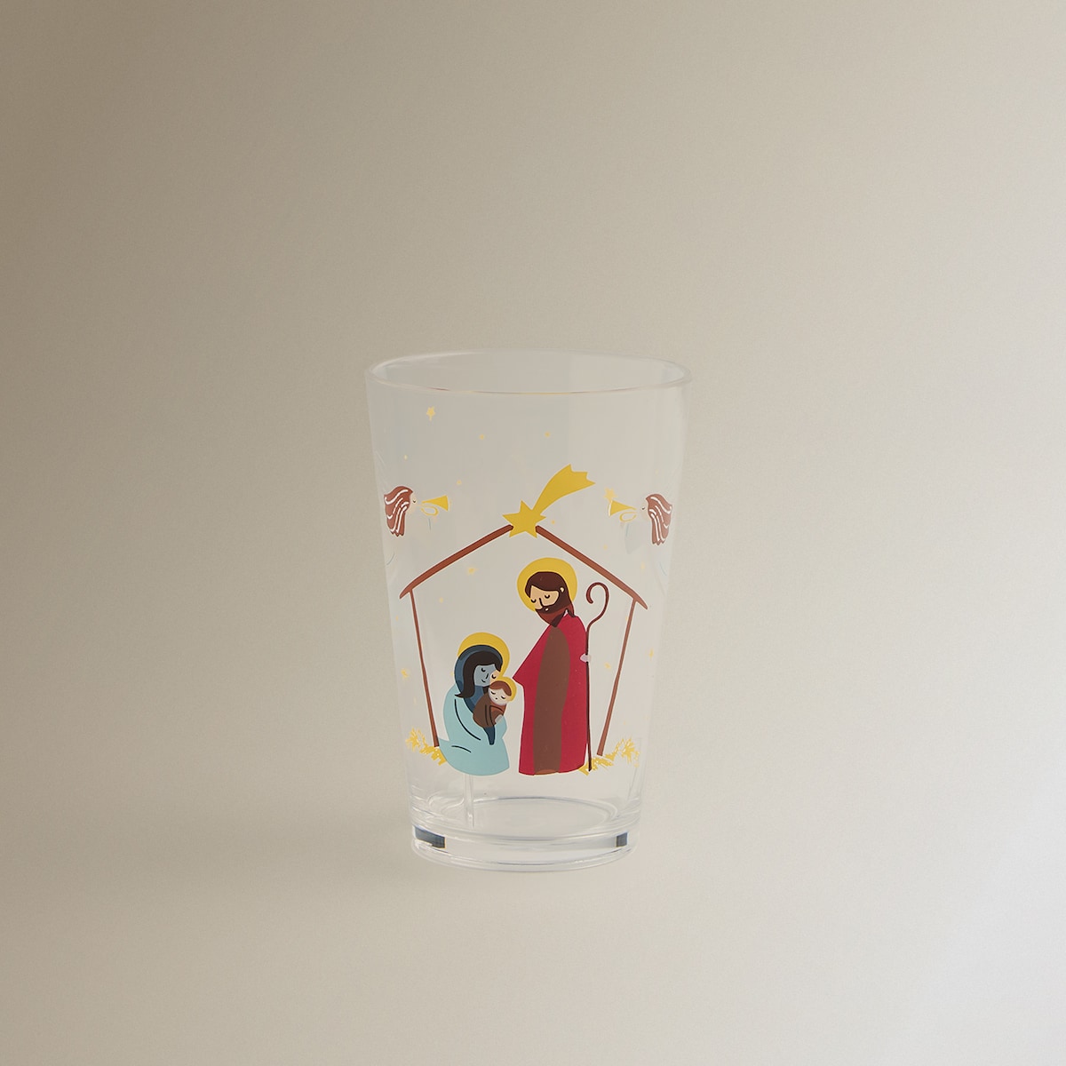 Vaso acrílico Portal de Belén Navidad Multicolor-2