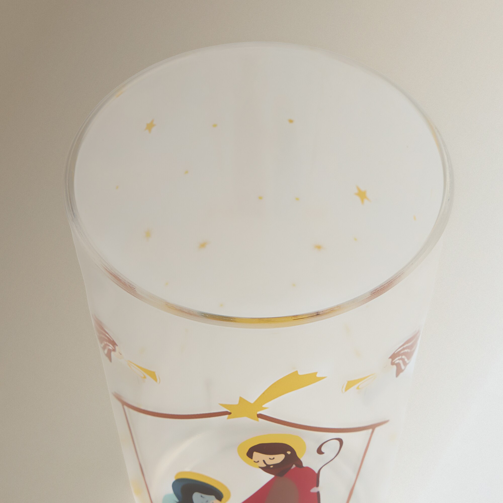 Vaso acrílico Portal de Belén Navidad Multicolor-3