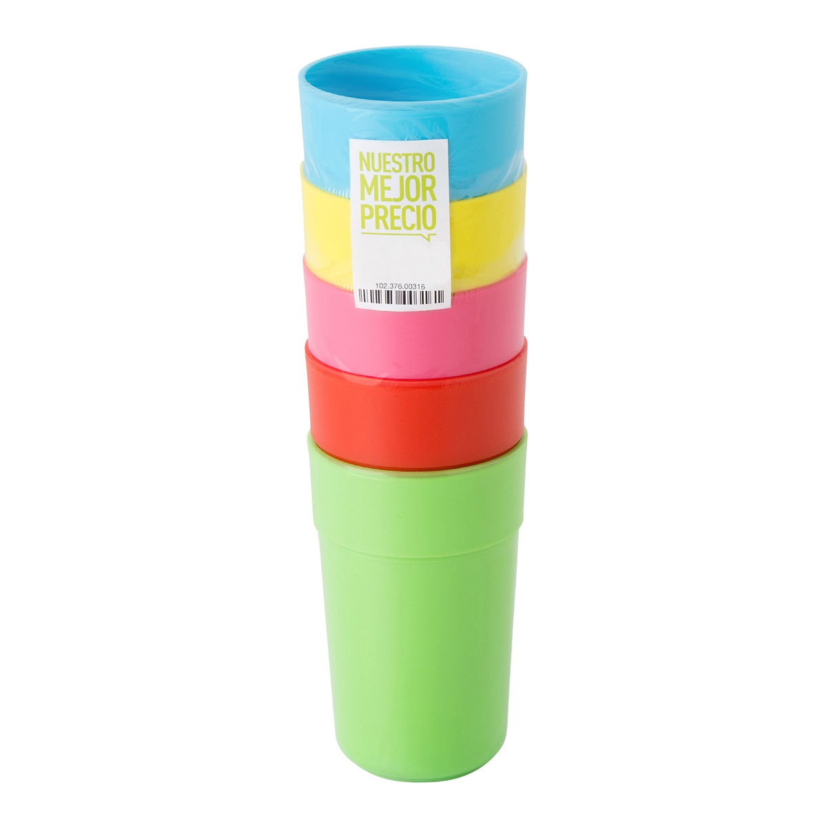 Set infantil de 5 vasos Nuestro Mejor Precio - El Corte Inglés Multicolor-2