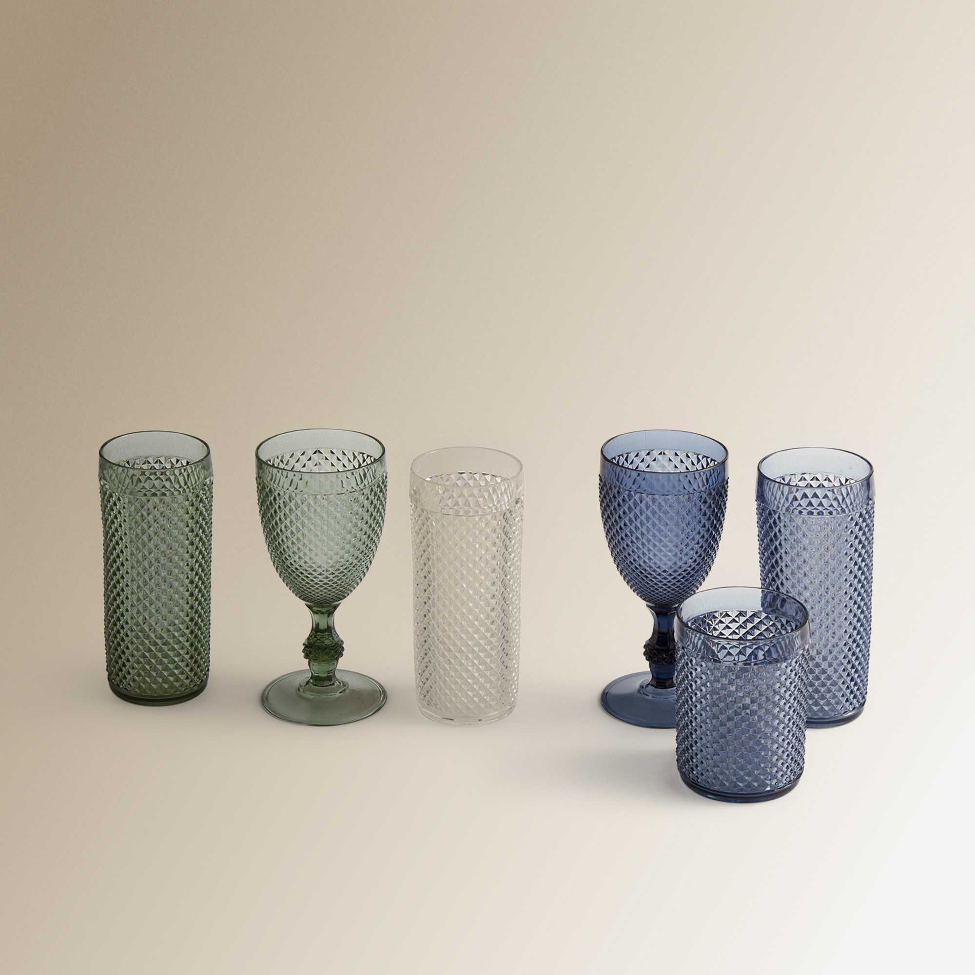 Vaso de agua acrílico Picas El Corte Inglés - Ámbar Azul-5
