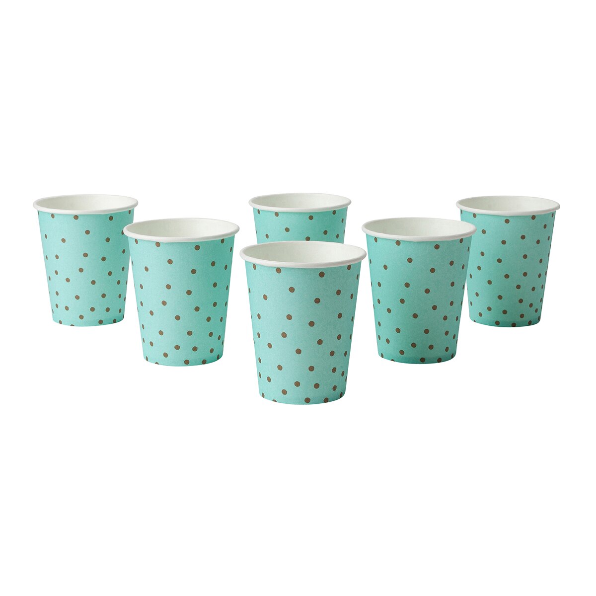 Conjunto de 8 copos descartáveis Soft Verde-1