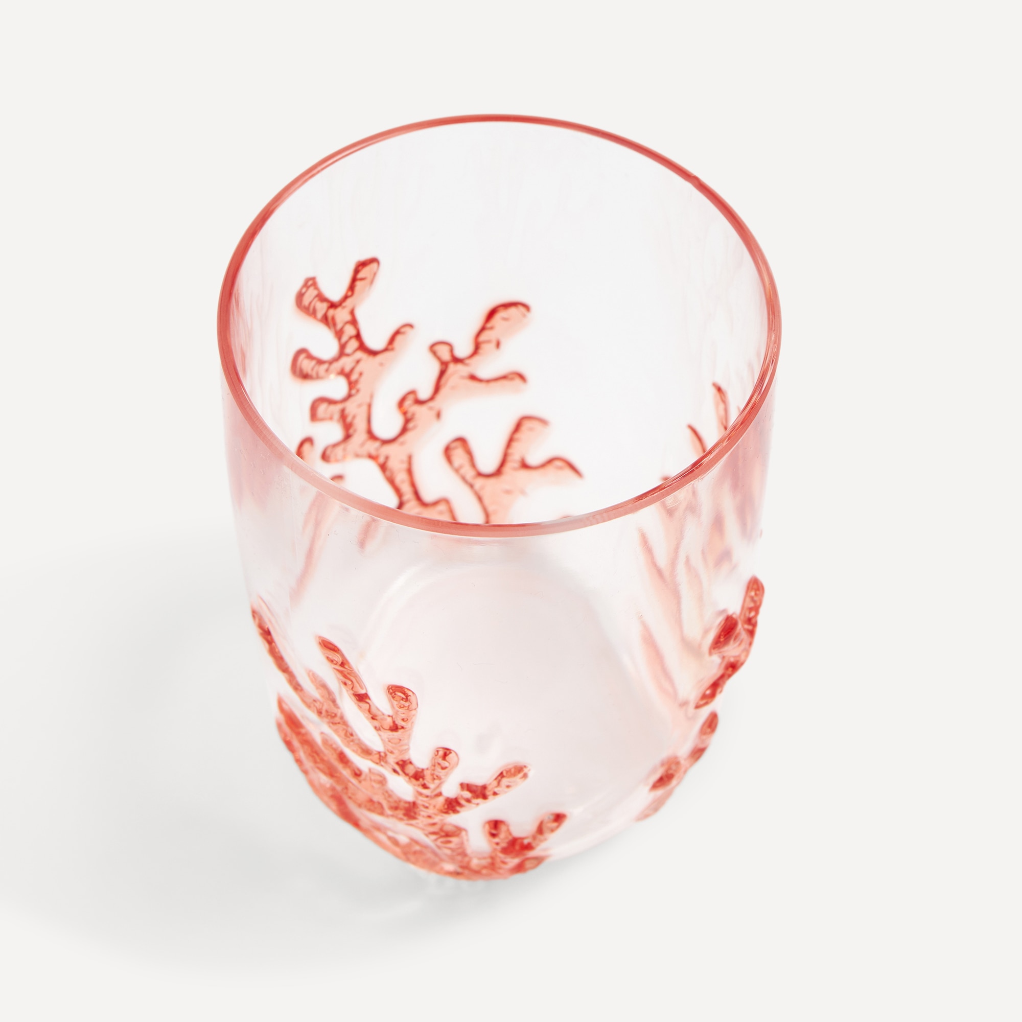 Copo de Água Coral em Acrílico Vermelho-2