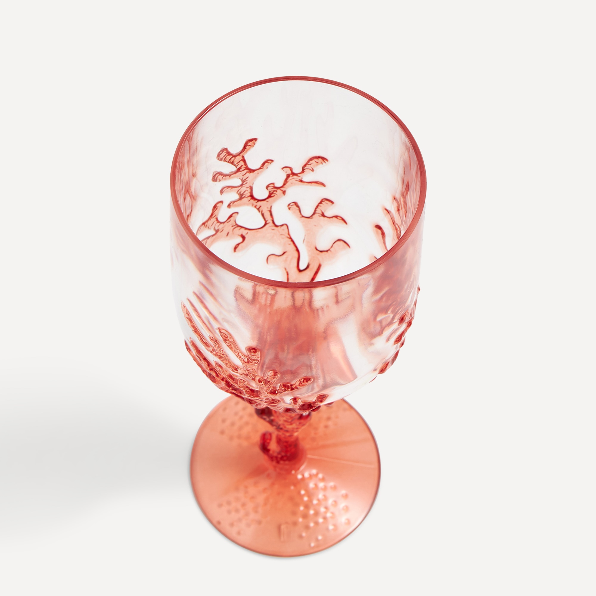 Copo de Vinho Acrílico Coral Vermelho-2