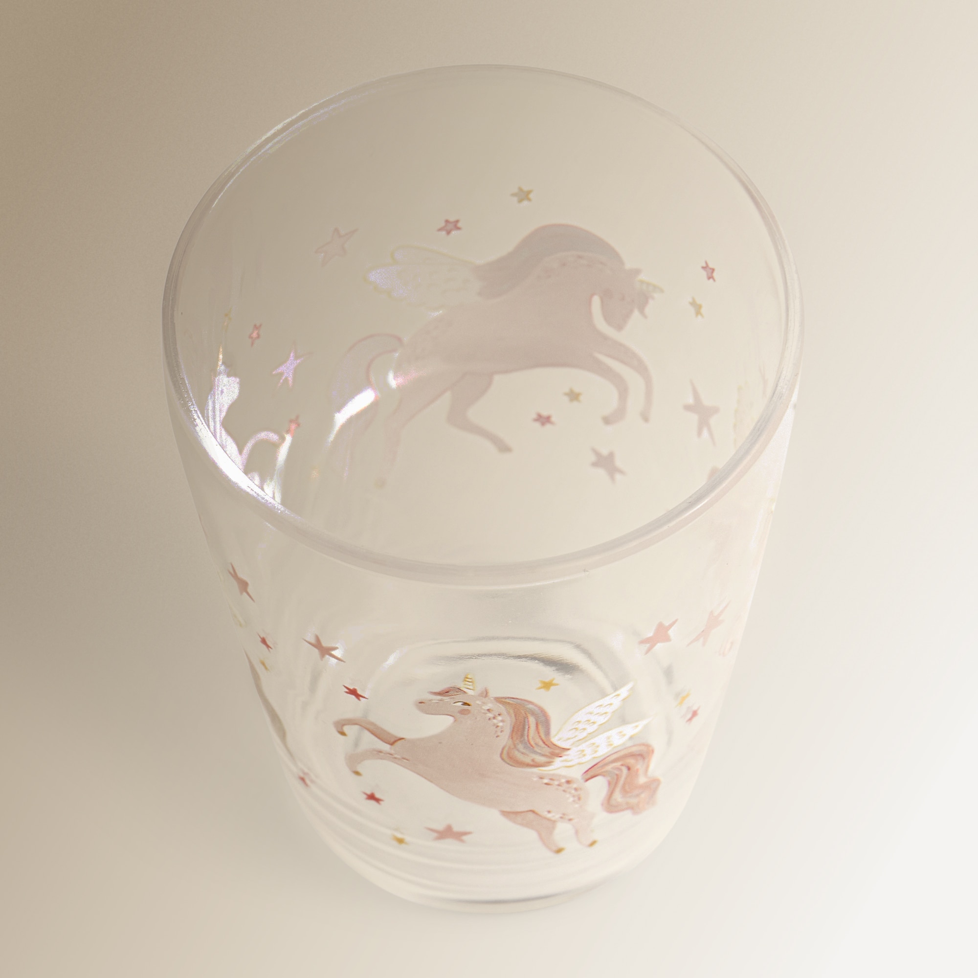 Copo Acrílico Infantil Unicórnios Rosa-3
