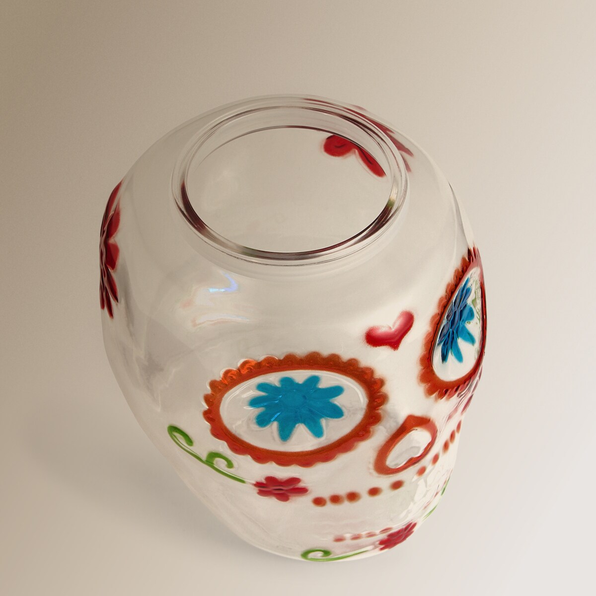 Jarra con pajita Calavera Basics El Corte Inglés Multicolor-3