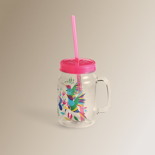 Imagen 0 de Jarra con pajita Jalisco Colibrí Basics El Corte Inglés