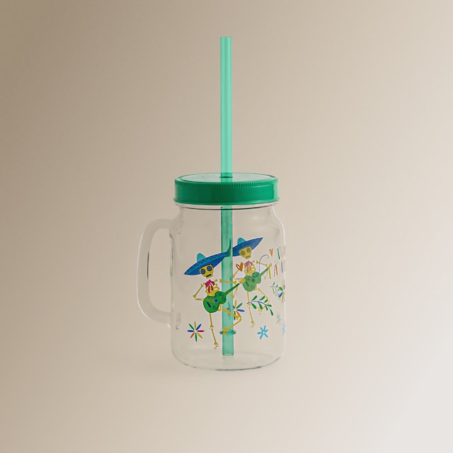 Imagen 0 de Jarra con pajita Jalisco Esqueleto Basics El Corte Inglés