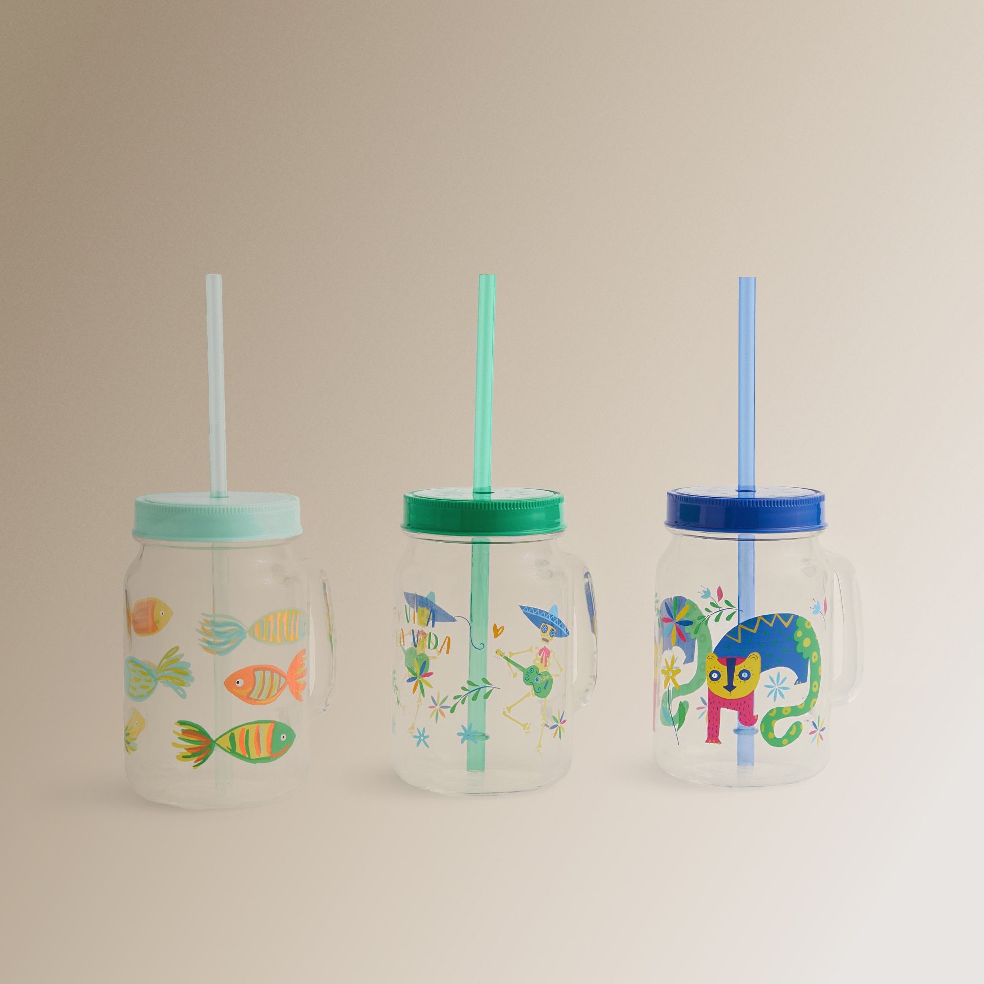 Jarra con pajita Jalisco Pacífico Basics El Corte Inglés Verde Agua-4
