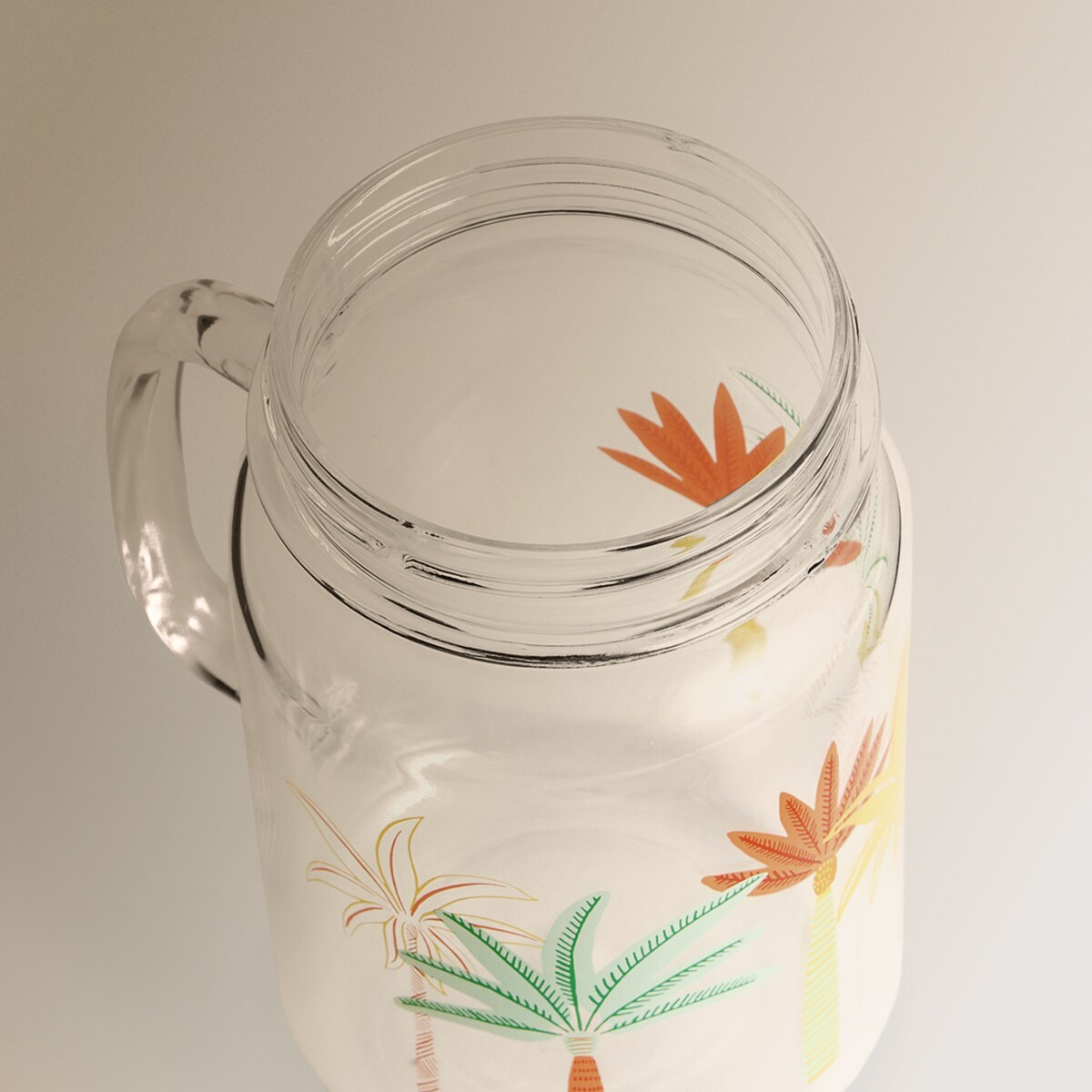 Jarra con pajita Jalisco Tropi Basics El Corte Inglés Amarillo-3