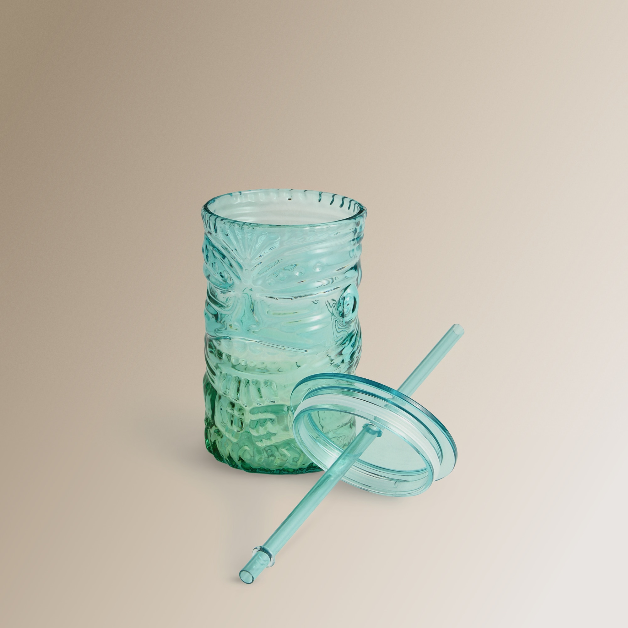 Jarra con pajita Tiki Basics El Corte Inglés Verde-3